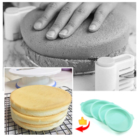 Silikonowe warstwowe ciasto okrągły kształt formy naczynia kuchenne do pieczenia DIY desery forma do pieczenia mus ciasto formy blacha do pieczenia narzędzia 4